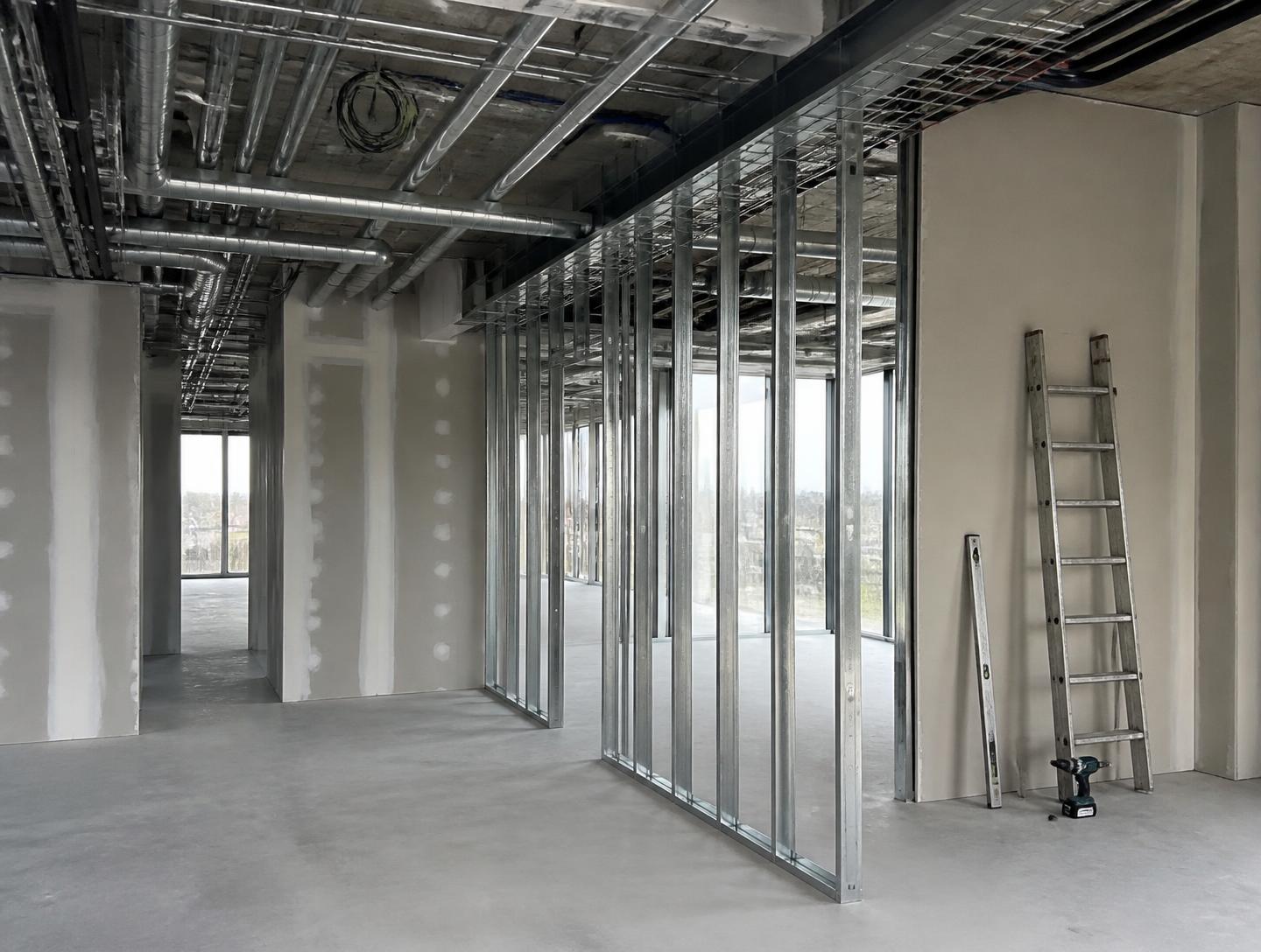 Commercial fit-out works in progress